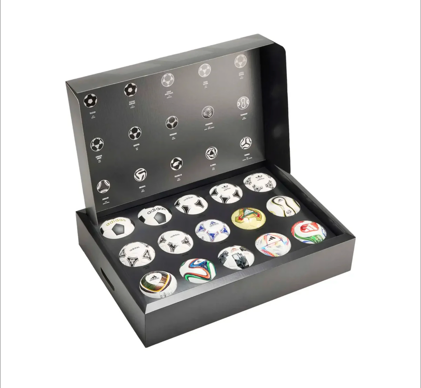 Colección Histórica de Balones de la Copa del Mundo Edición Coleccionista (15 Piezas)